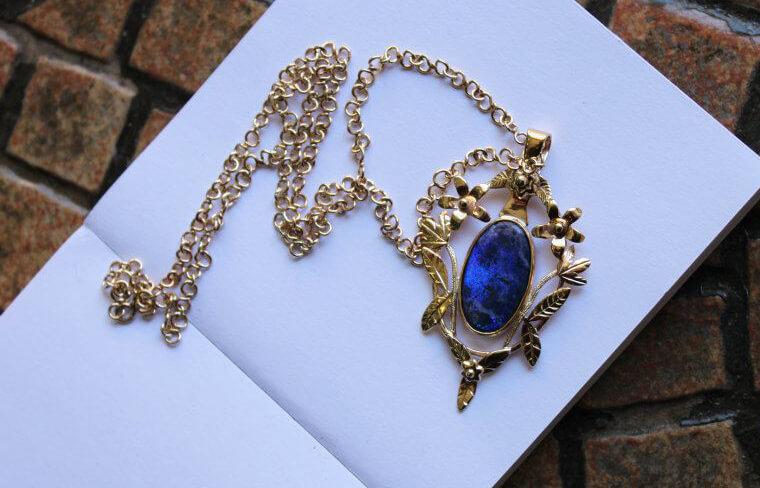 Handmade opal pendant